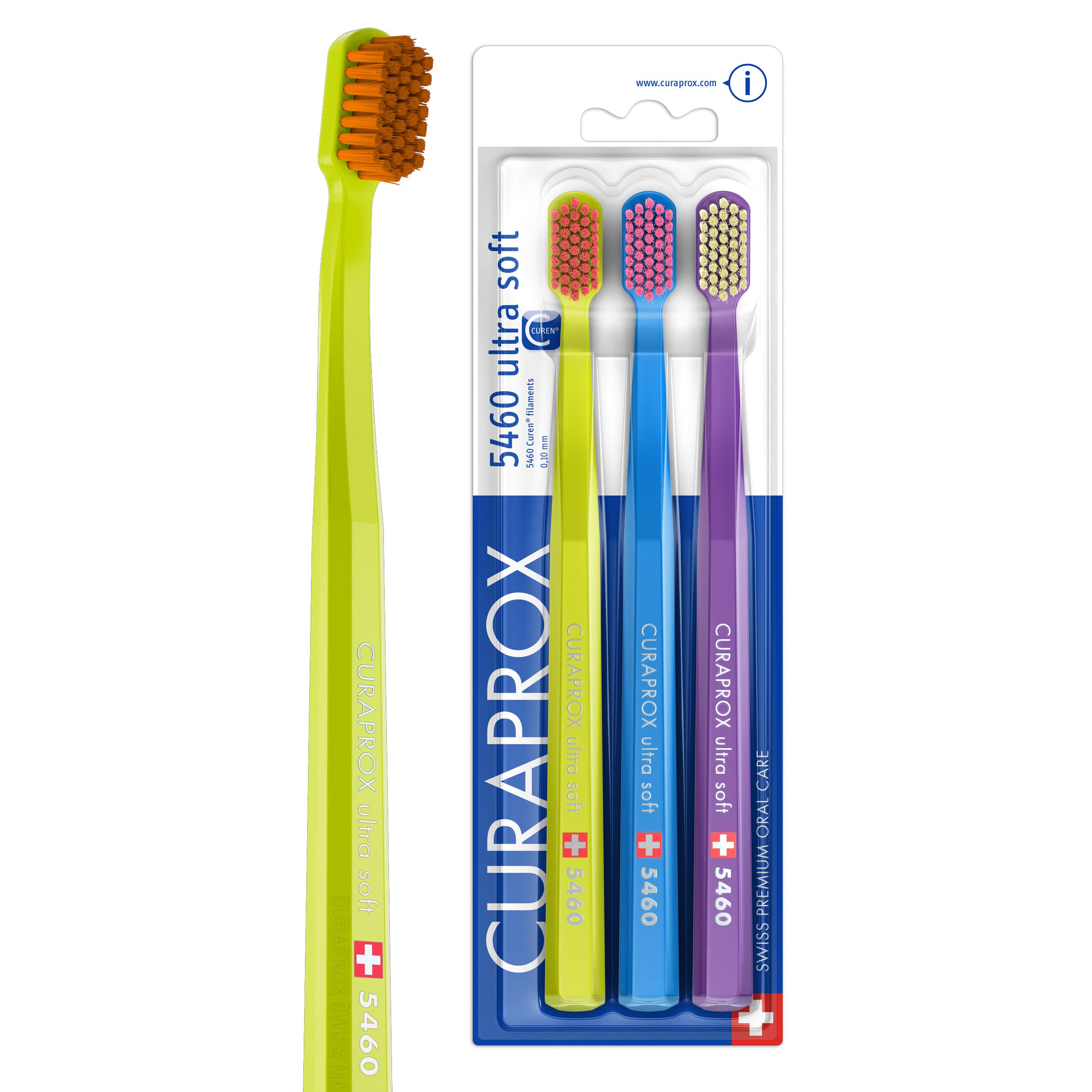 Amazon.com : Curaprox CS 5460 Ultra-Soft Toothbrush – Adult Tooth